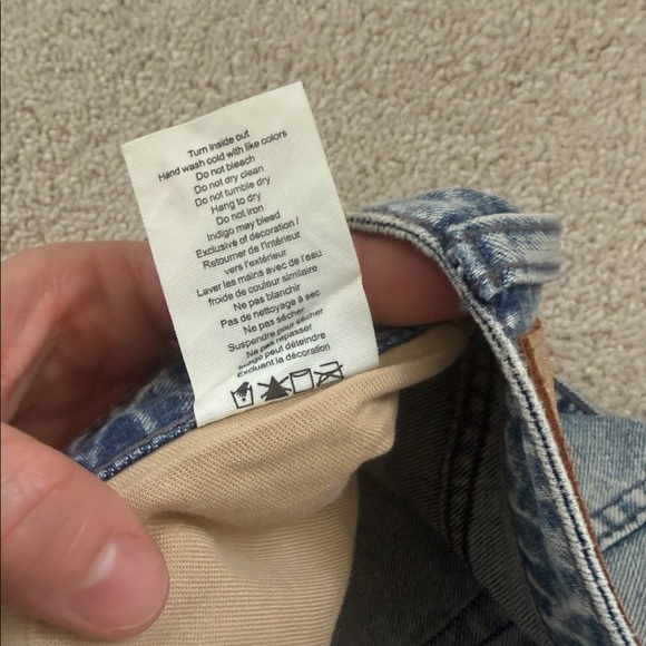 Rag & Bone Logan mid rise wide leg crystal embellished jeans - Picture 10 of 16